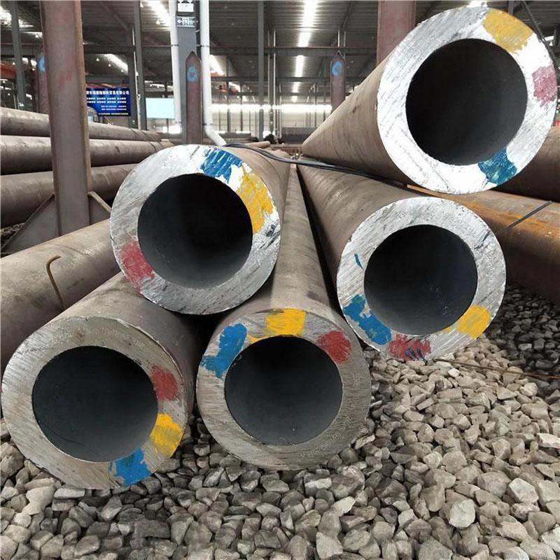 Pipe Supplier Raw Material SAE 1020 1045 Seamless Steel Pipe for Hot Rolled Carbon Alloy Large Diameter Thick Wall Sch40 Sch80 Seamless Fluid Boiler Steel Pipe